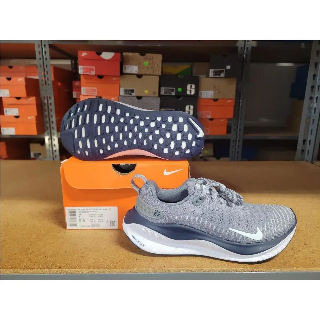 Nike shoes - Nike Reactx Infinity Run 4 TB - DR2670 003 - Cool Grey White Navy, Women`s: Cool Grey White College Navy 5