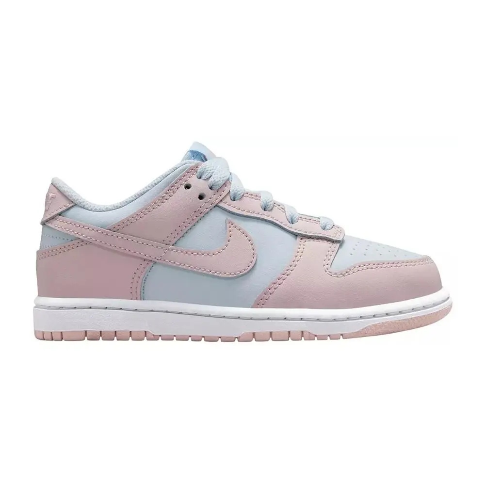 Little Kid`s Nike Dunk Low Aura/silt Red-white FB9108 402