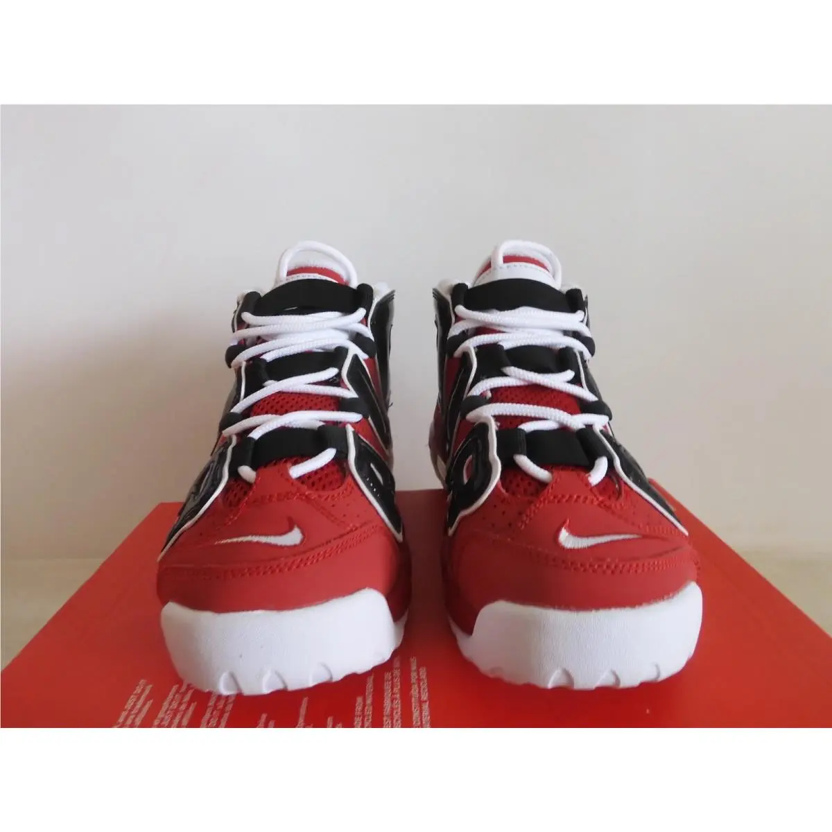 Nike shoes - Nike Air More Uptempo GS - Red 2