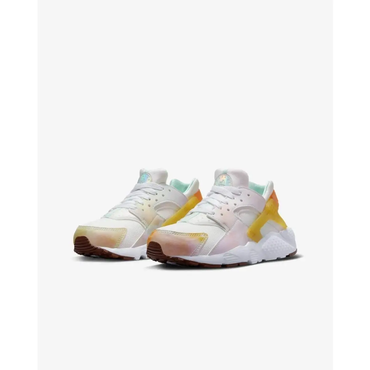 Nike Huarache Run FJ7715-171 Kids US 5.5 Sail Orange Sportswear Shoes HTAT585