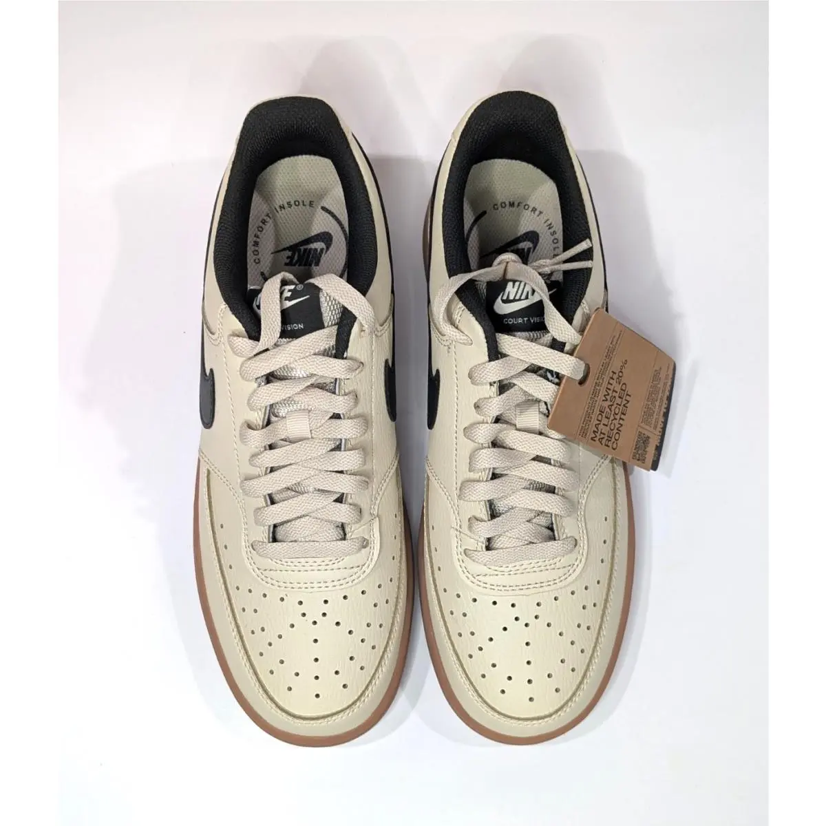Nike shoes - Nike Court Vision Low - Court Vision Low - HV4506-200 - Light Khaki/Sequoia 10