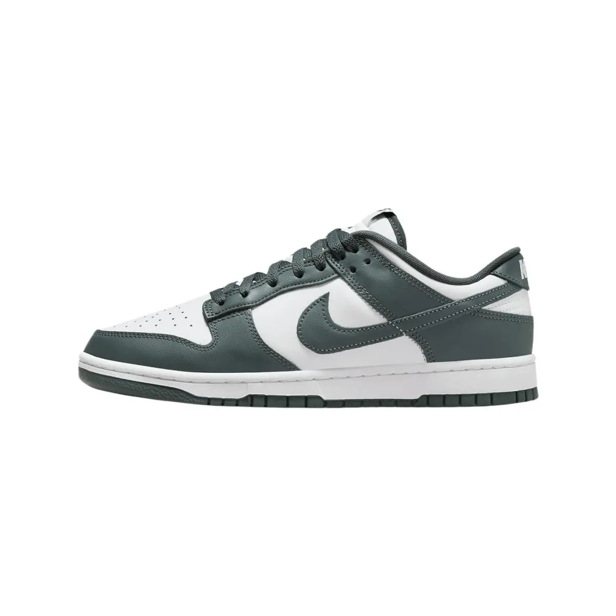 Nike Mens` Dunk Low Retro Shoes - White/white/vintage Green