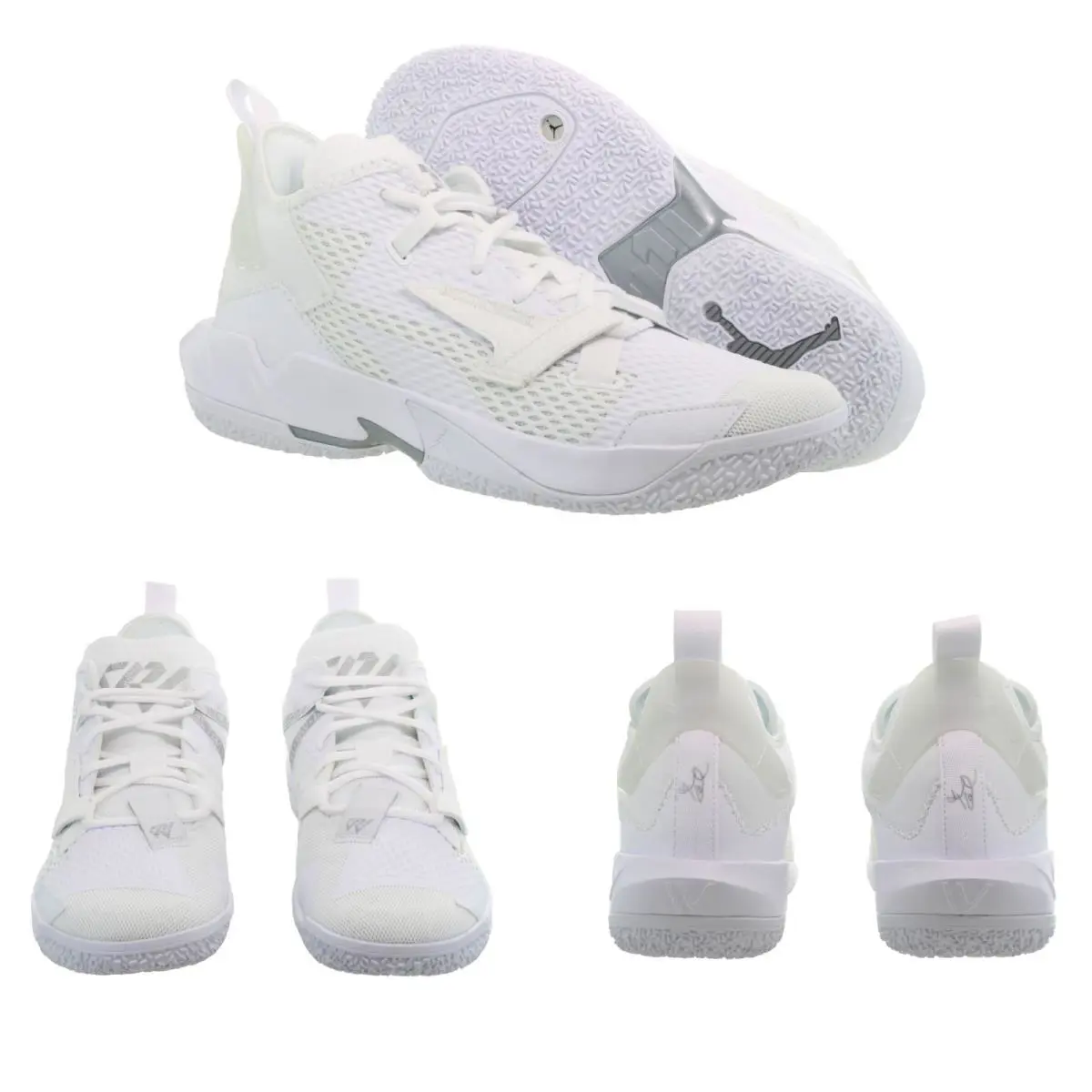Nike shoes - Nike Jordan Why Not Zero 4 - CQ4230 101 - Triple White, Metallic Silver 1