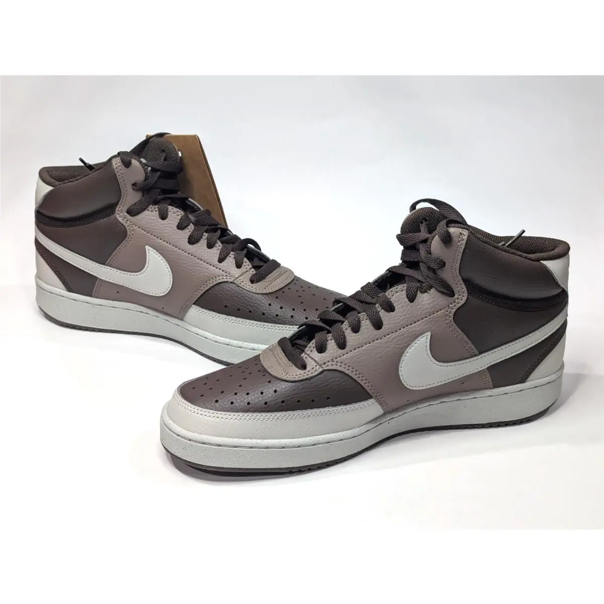 Nike shoes - Nike Court Vision Mid - Court Vision Mid - DN3577-200 - Baroque Brown/Light Bone 8