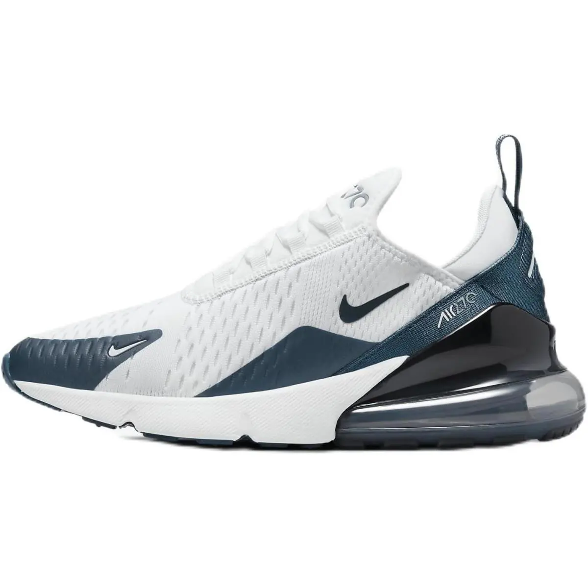 Women`s Nike Air Max 270 White/armory Blue-navy HQ1646 100