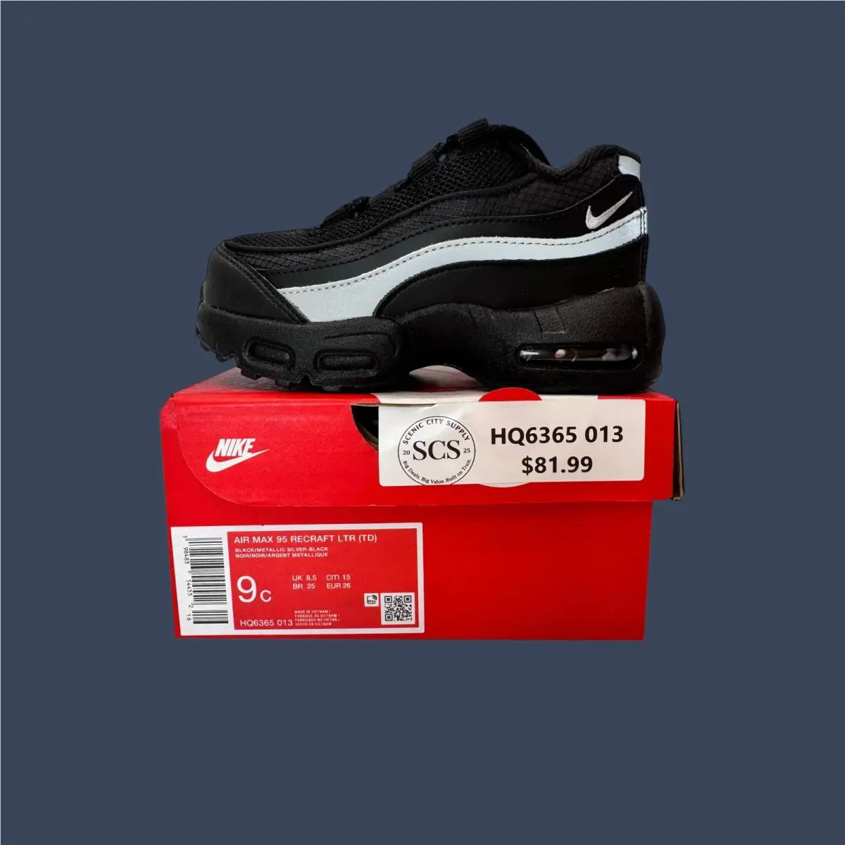 Nike shoes - Nike Air Max 95 Recraft GS Black/Metallic Silver – HQ6365-013 5
