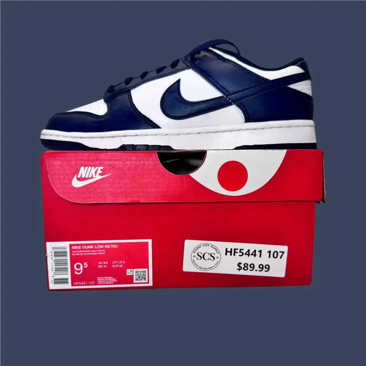 Nike shoes - Nike Dunk Low Retro White Midnight Navy HF5441-107 6
