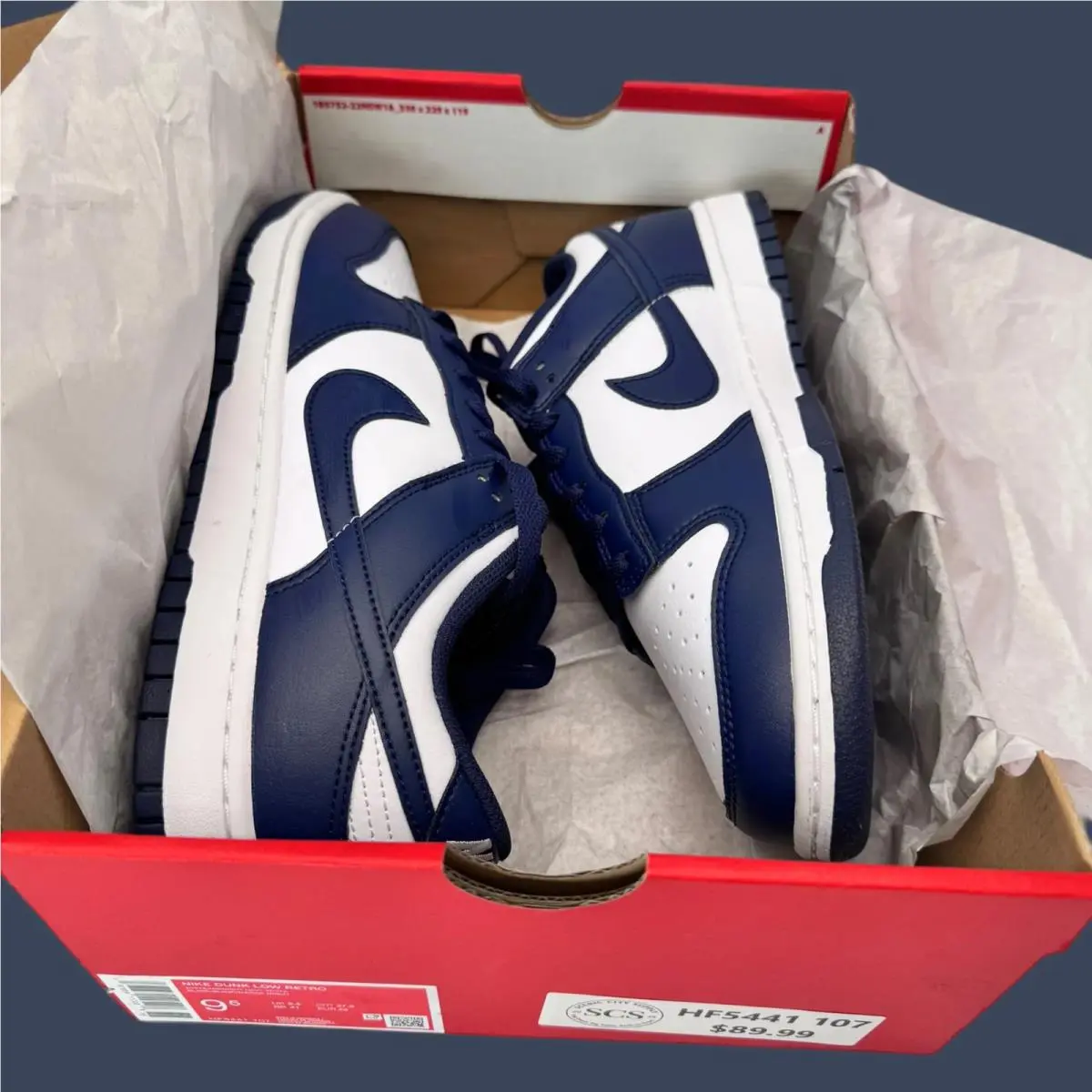 Nike shoes - Nike Dunk Low Retro White Midnight Navy HF5441-107 15