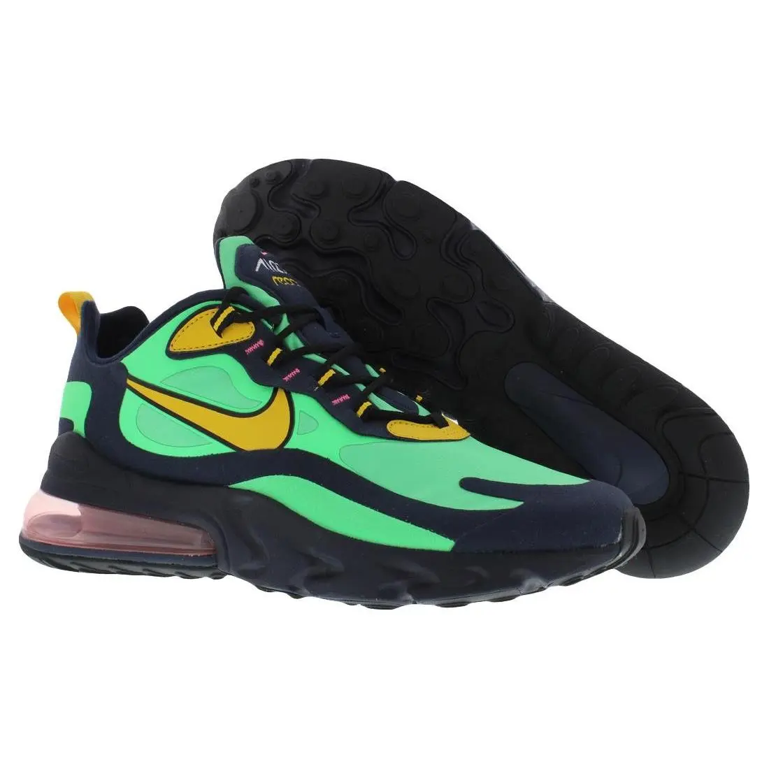 Nike Air Max 270 React Mens Shoes Size 10 Color: Electro Green/yellow Ochre
