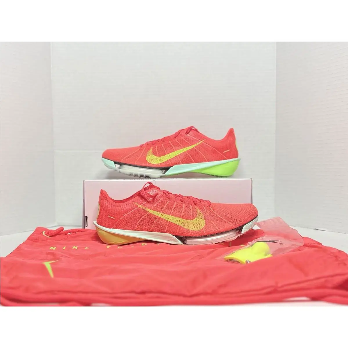 Nike Zoomx Victory 2 Bright Crimson Lime Track Spikes FD8411-600 Multi Size