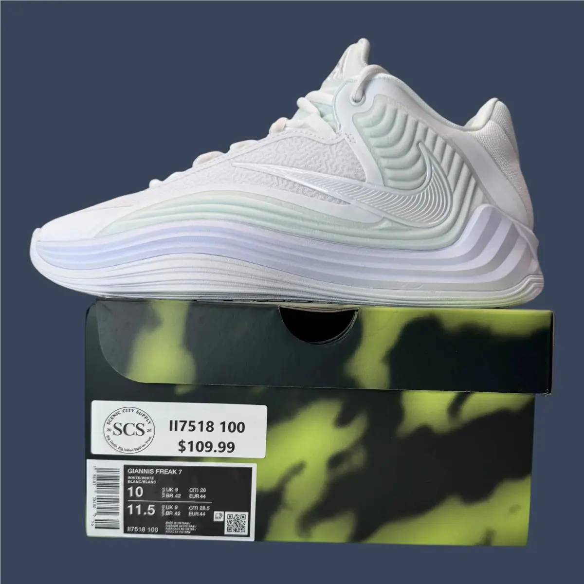 Nike shoes - Nike Giannis Freak 7 White/White | II7518-100 5