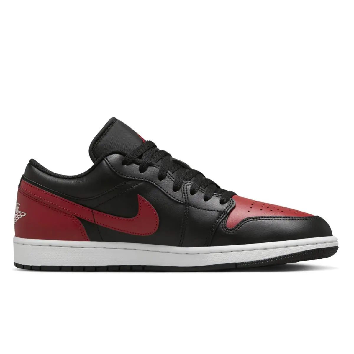 Nike Air Jordan 1 Low Bred Black Varsity Red White AJ1 553558-067 US Men’s