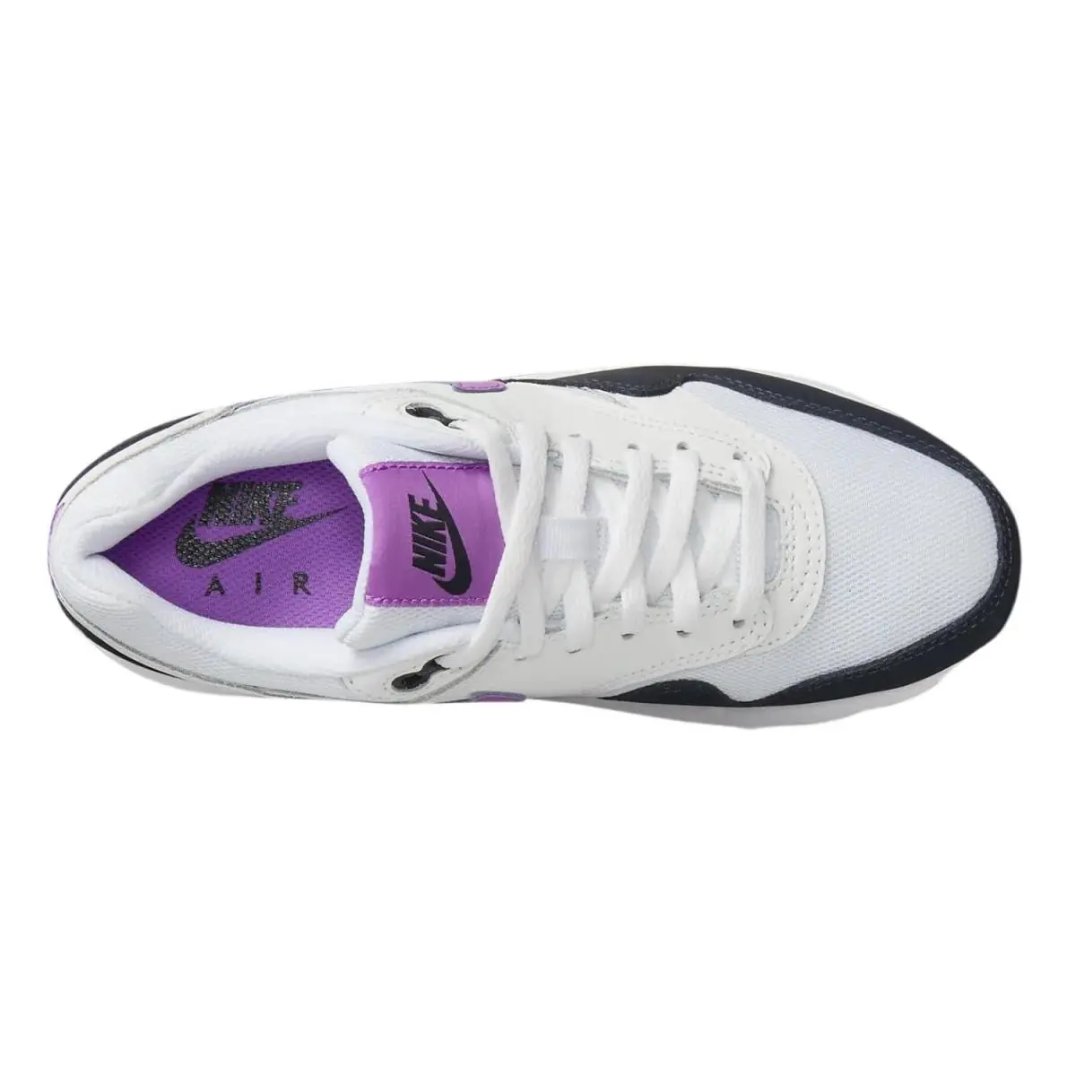 Nike shoes - White/Black/Purple-white (UPC: 196973510032) 1