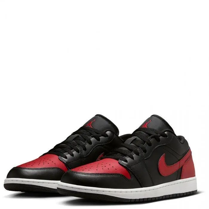 Nike Air Jordan 1 Low 553558 067 Black/red/white Shoes Sneakers Mens
