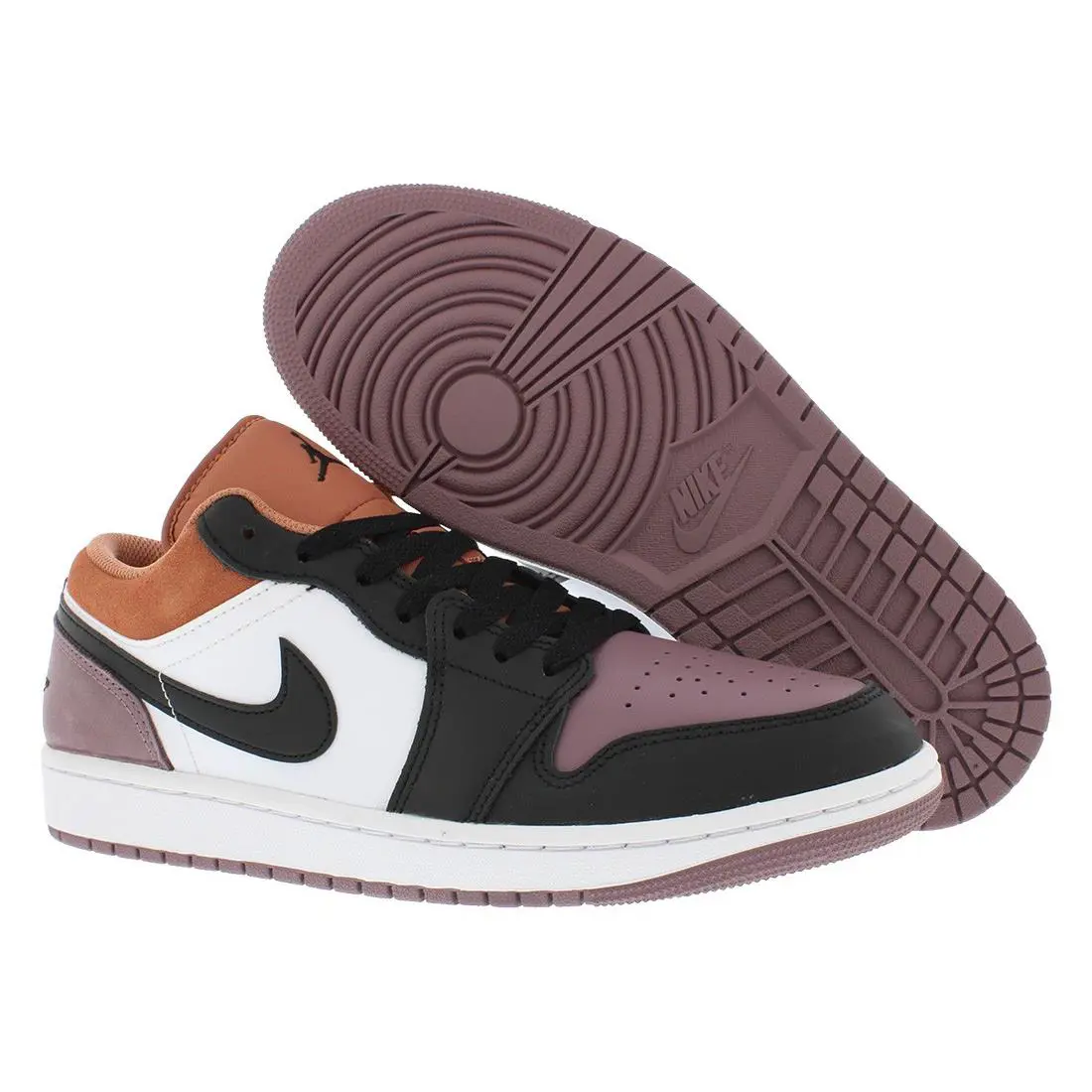 Nike Air Jordan 1 Low SE Leather Mens Shoes Size 7.5 Color: White/black/sky J