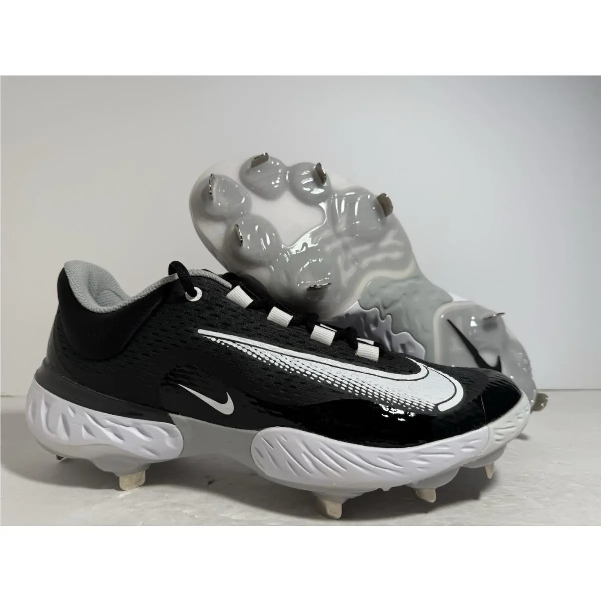 Nike Alpha Huarache Elite 4 Low Baseball Cleats Black DJ6521-011 Men’s Size 8-14