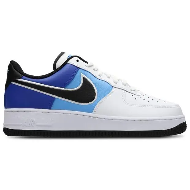 Nike Mens` Air Force-1 `07 Sneakers - White/black/blue