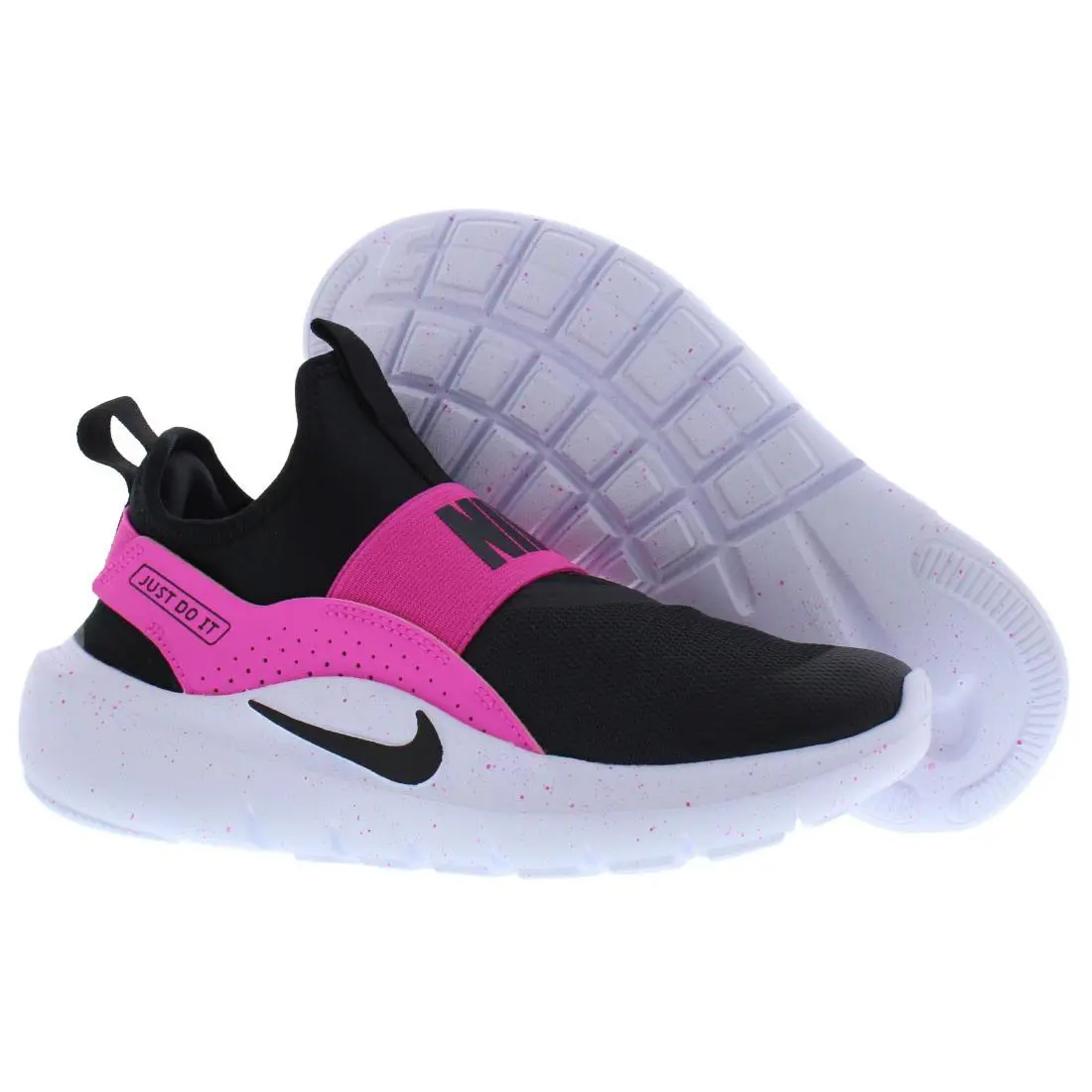 Nike Flex Runner 4 GS Girls Shoes - Laser Fuchsia/Black/White, Main: Black