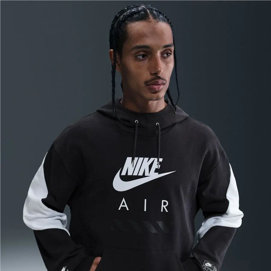 Nike clothing - Nike Air Heavyweight Men`s Fleece Pullover Hoodie - BLACK 8