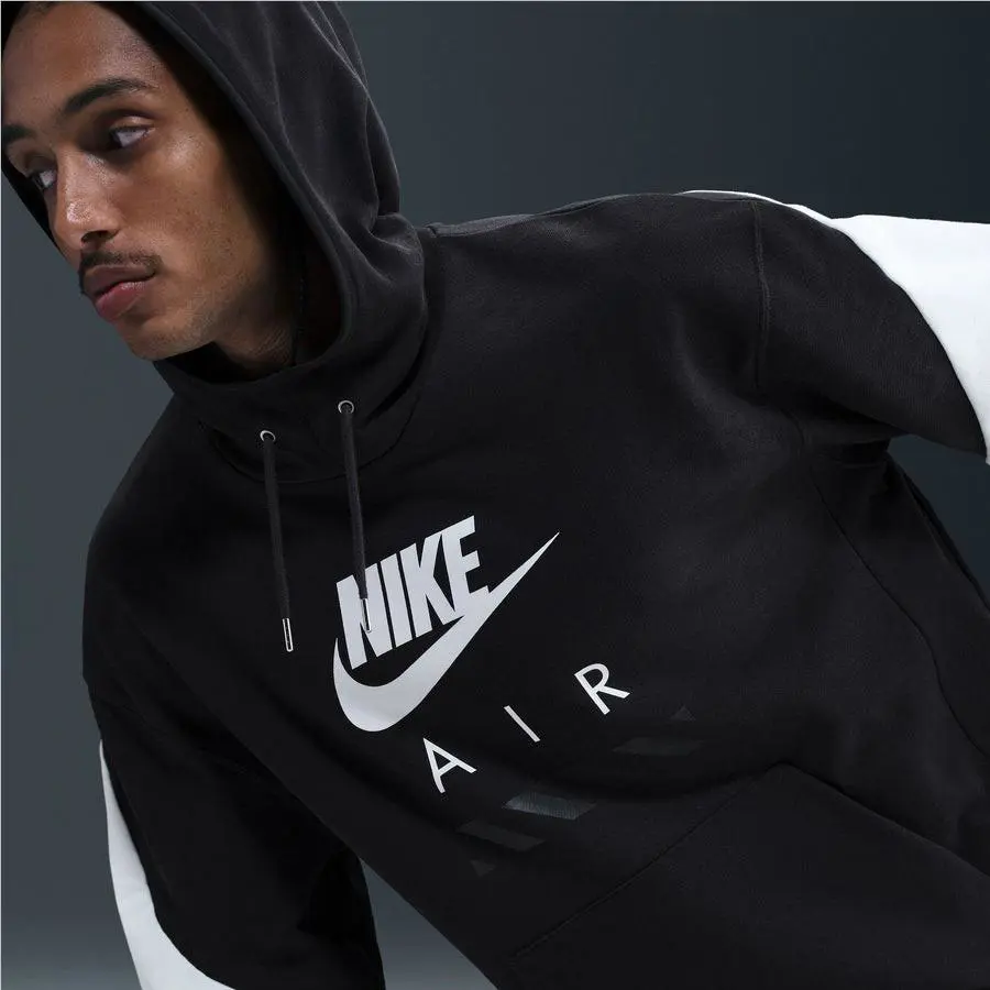 Nike clothing - Nike Air Heavyweight Men`s Fleece Pullover Hoodie - BLACK 7
