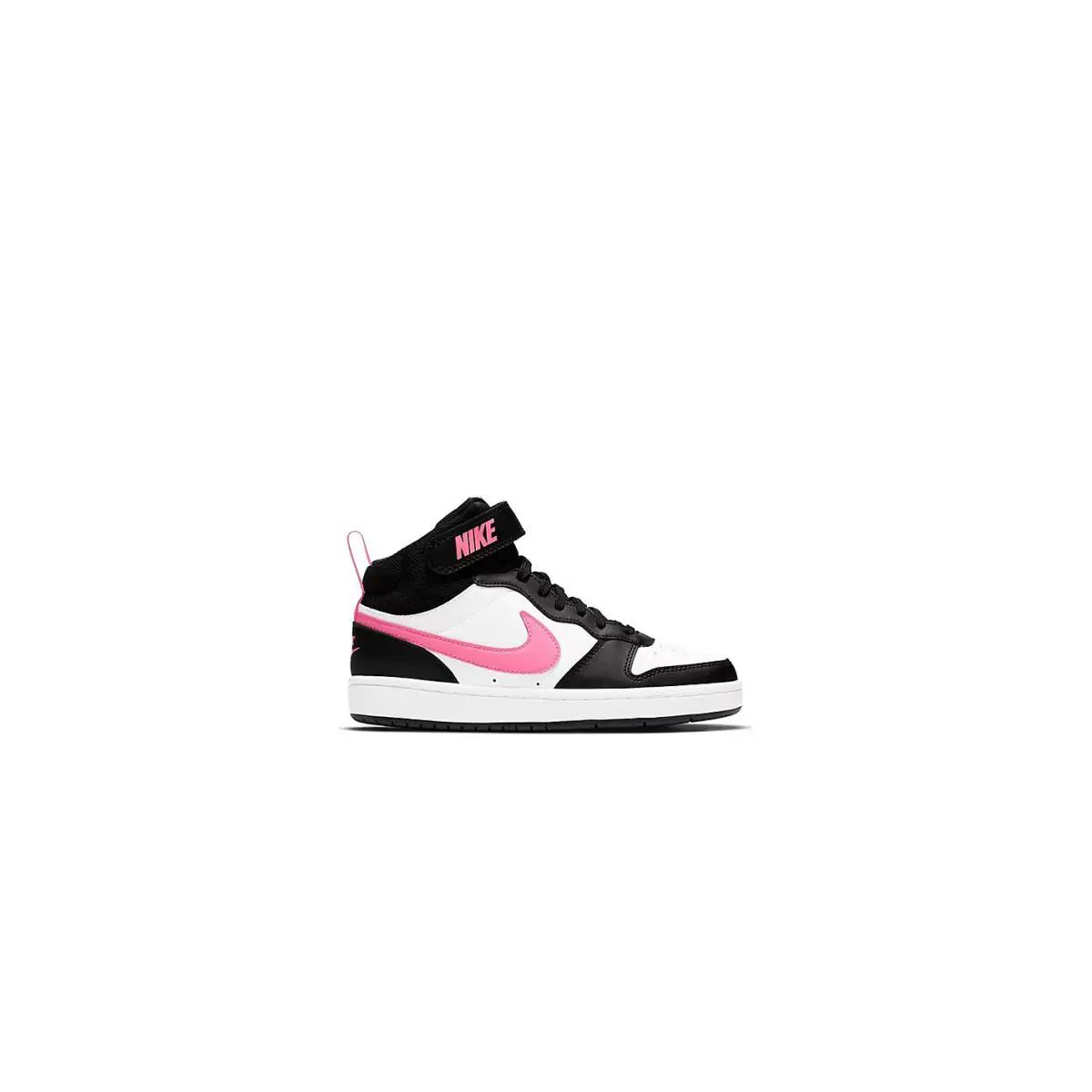 Big Kid`s Nike Court Borough Mid 2 Black/sunset Pulse-white CD7782 005