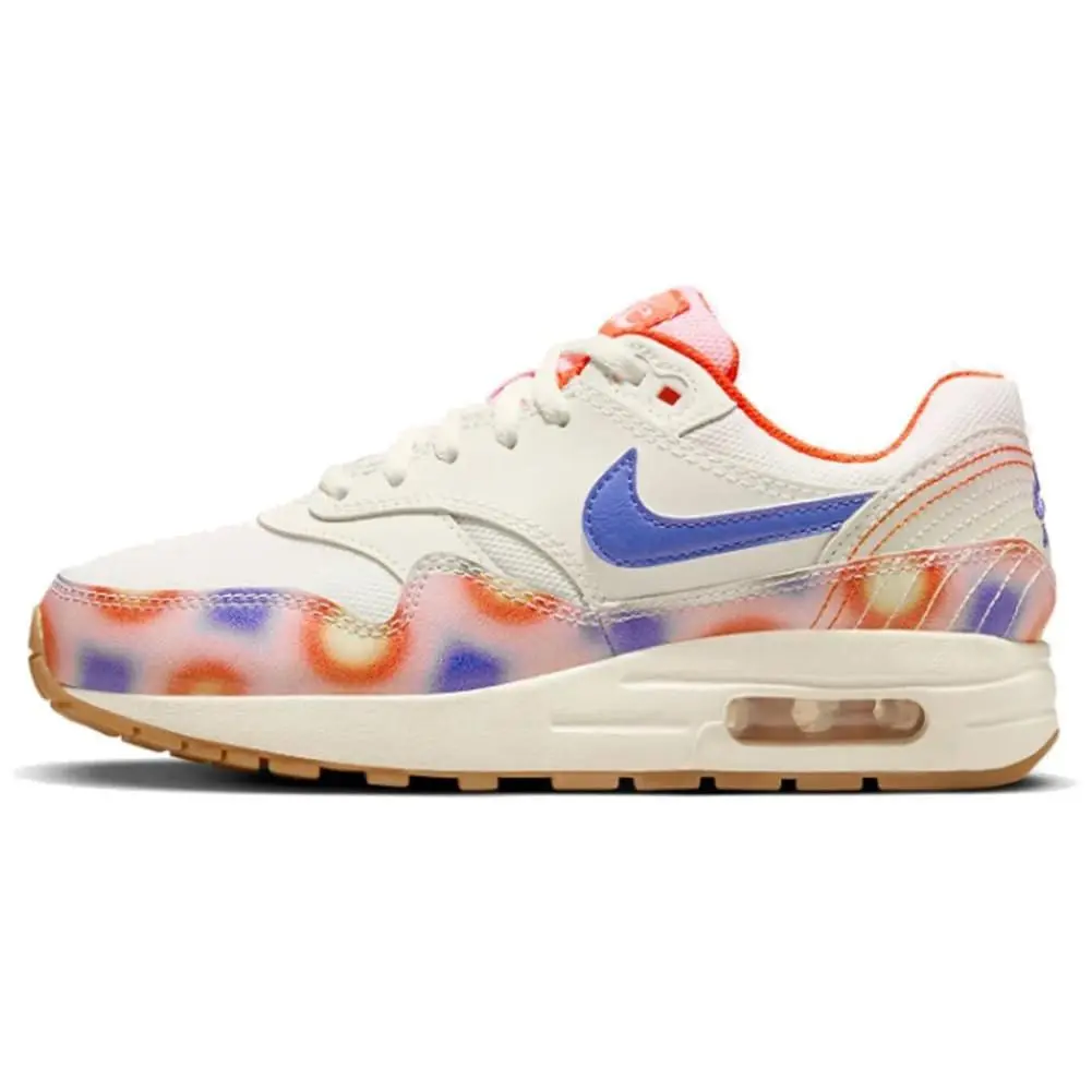 Nike Big Kids` Air Max I SE Shoes - Sail/blue/safety Orange/football Grey