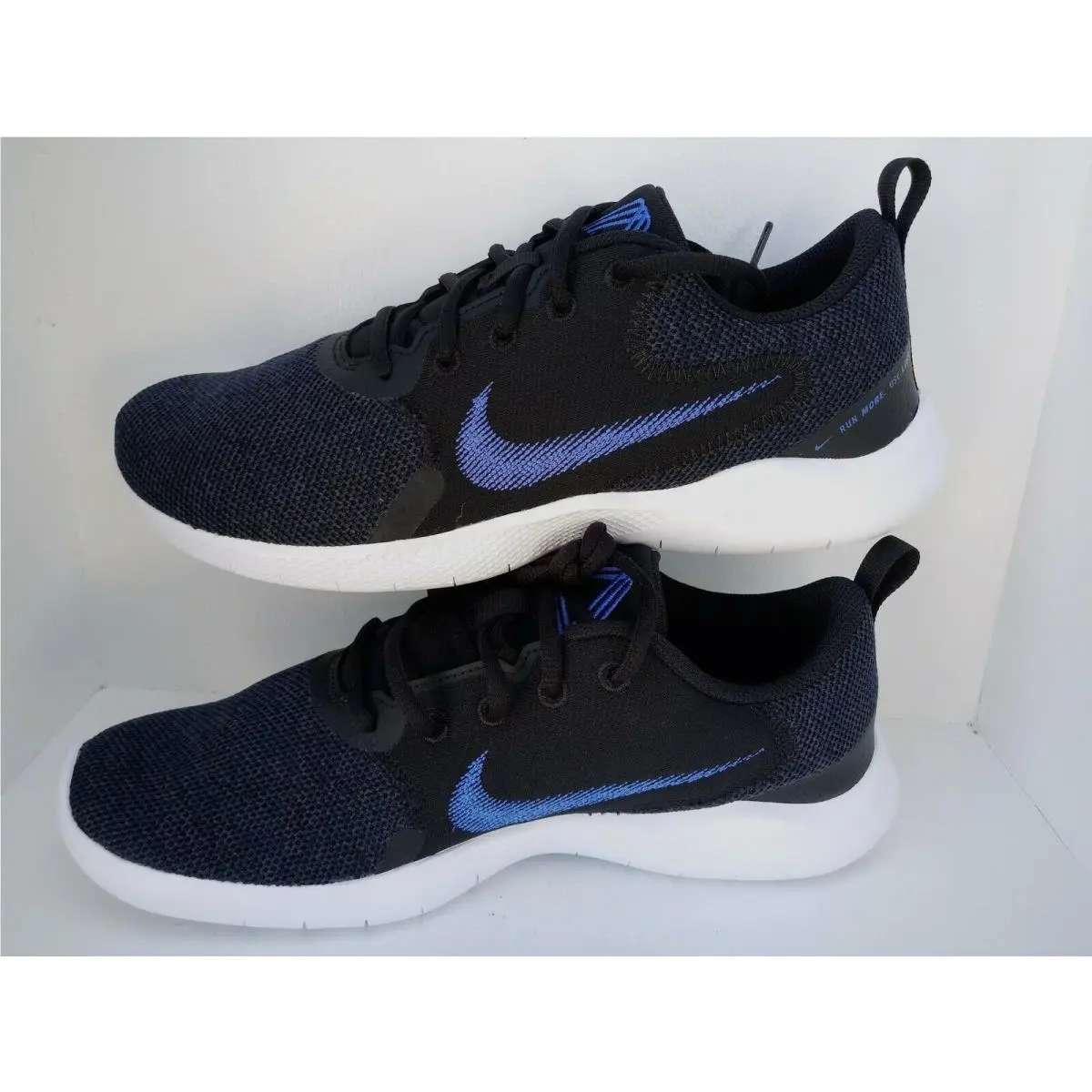 Nike Flex Experience RN 10 Running Shoe Black/hyper Royal Men`s Size: 9