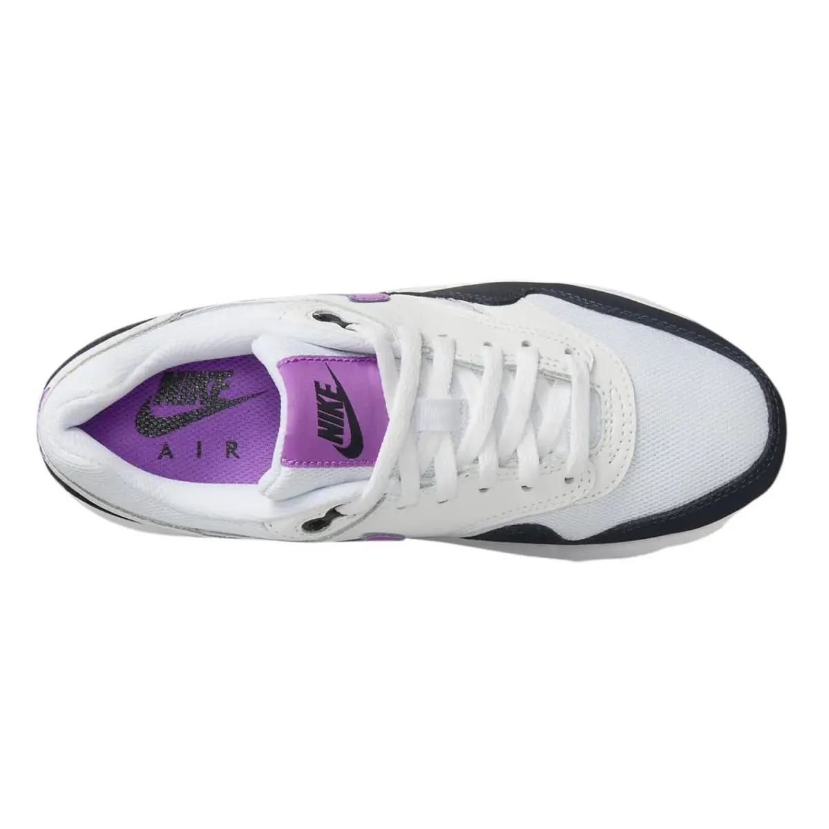 Nike shoes - White/Black/Purple-white (UPC: 196973510032) 1