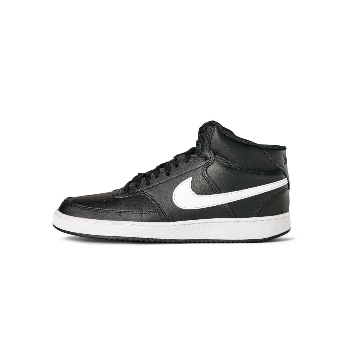 Nike Men`s Court Vision Mid Next Nature Shoes Black/white-black 11
