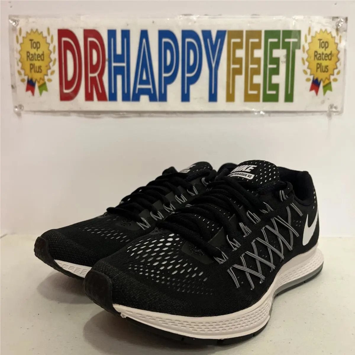Nike Air Zoom Pegasus 32 Women`s Running Shoe Black/white 749344 001