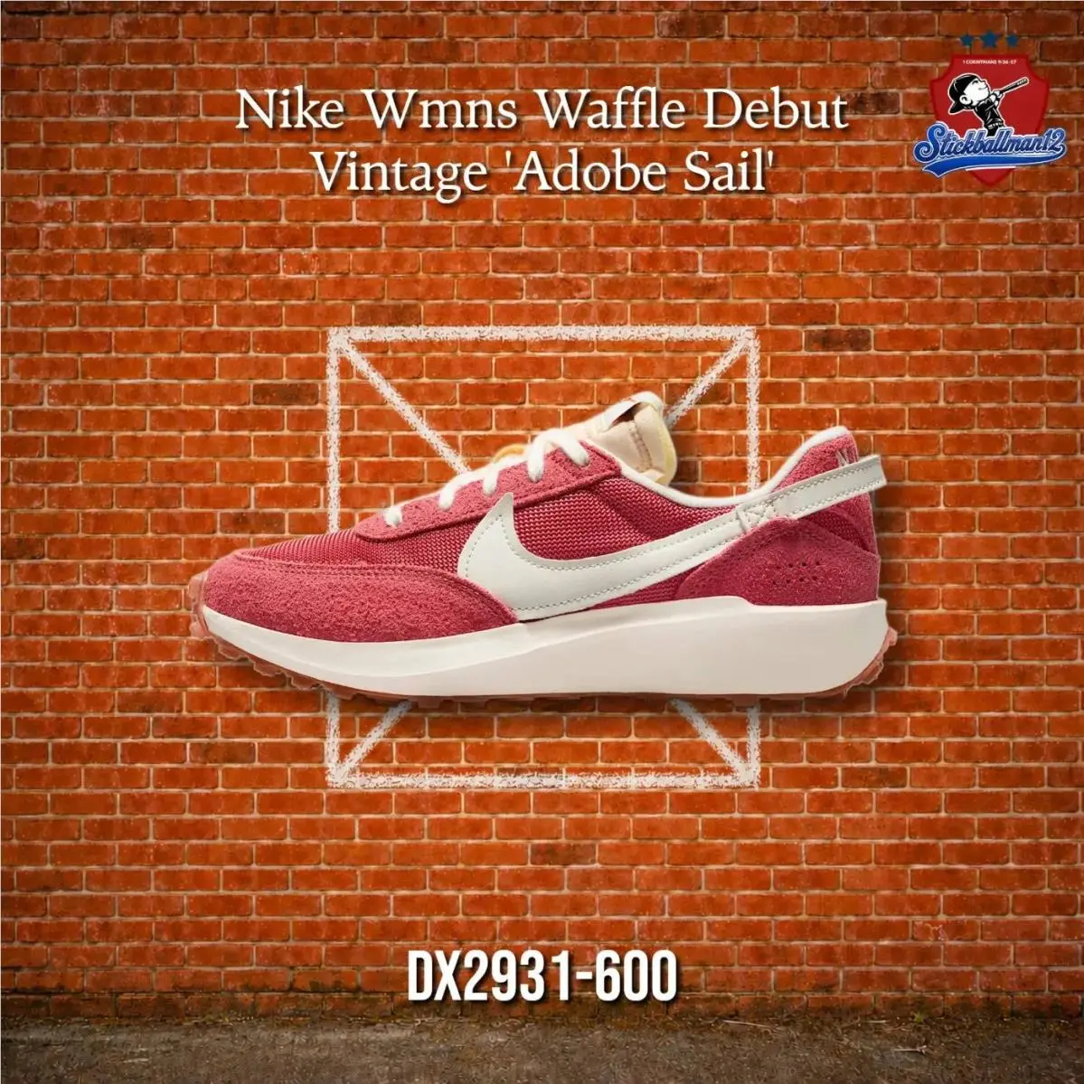 Nike Waffle Debut Vintage Adobe Sail Coconut Milk Gum Med Brown Women`s - Multicolor