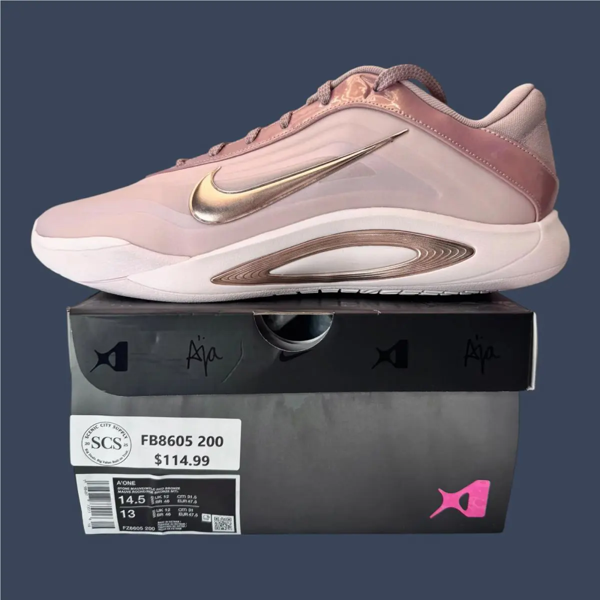 Nike shoes - Nike A`One Stone Mauve / Metallic Red Bronze / Silt Red | 5