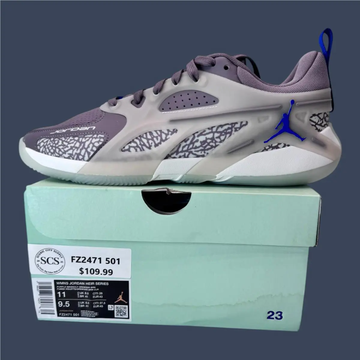 Nike shoes - Jordan Heir Purple Smoke/Light Silver | FZ2471-501 14