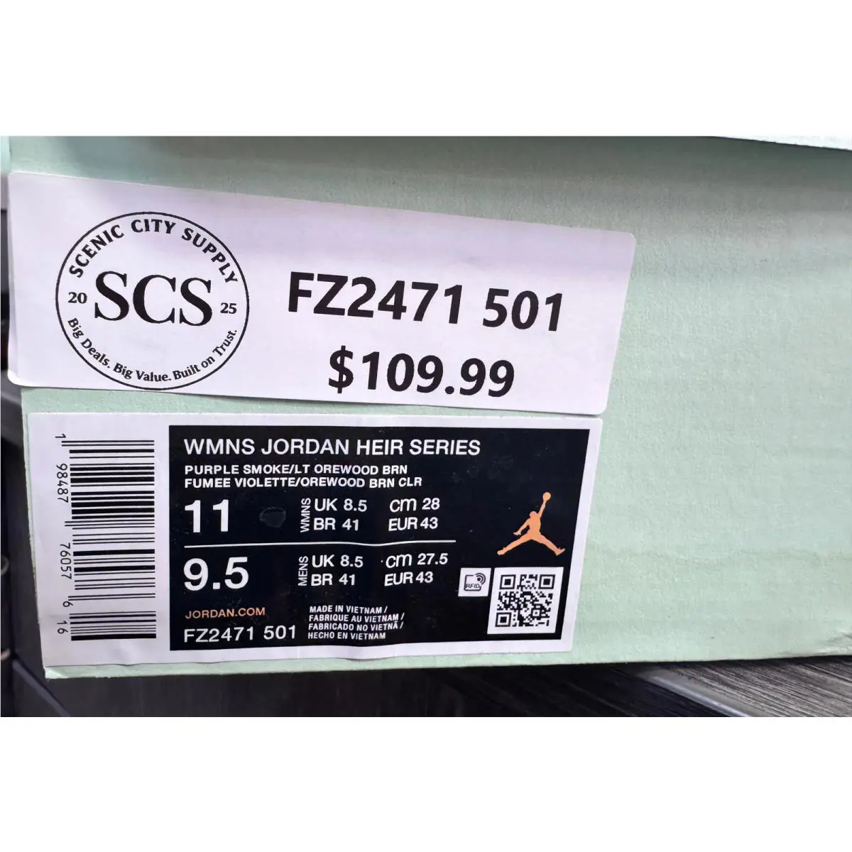 Nike shoes - Jordan Heir Purple Smoke/Light Silver | FZ2471-501 15