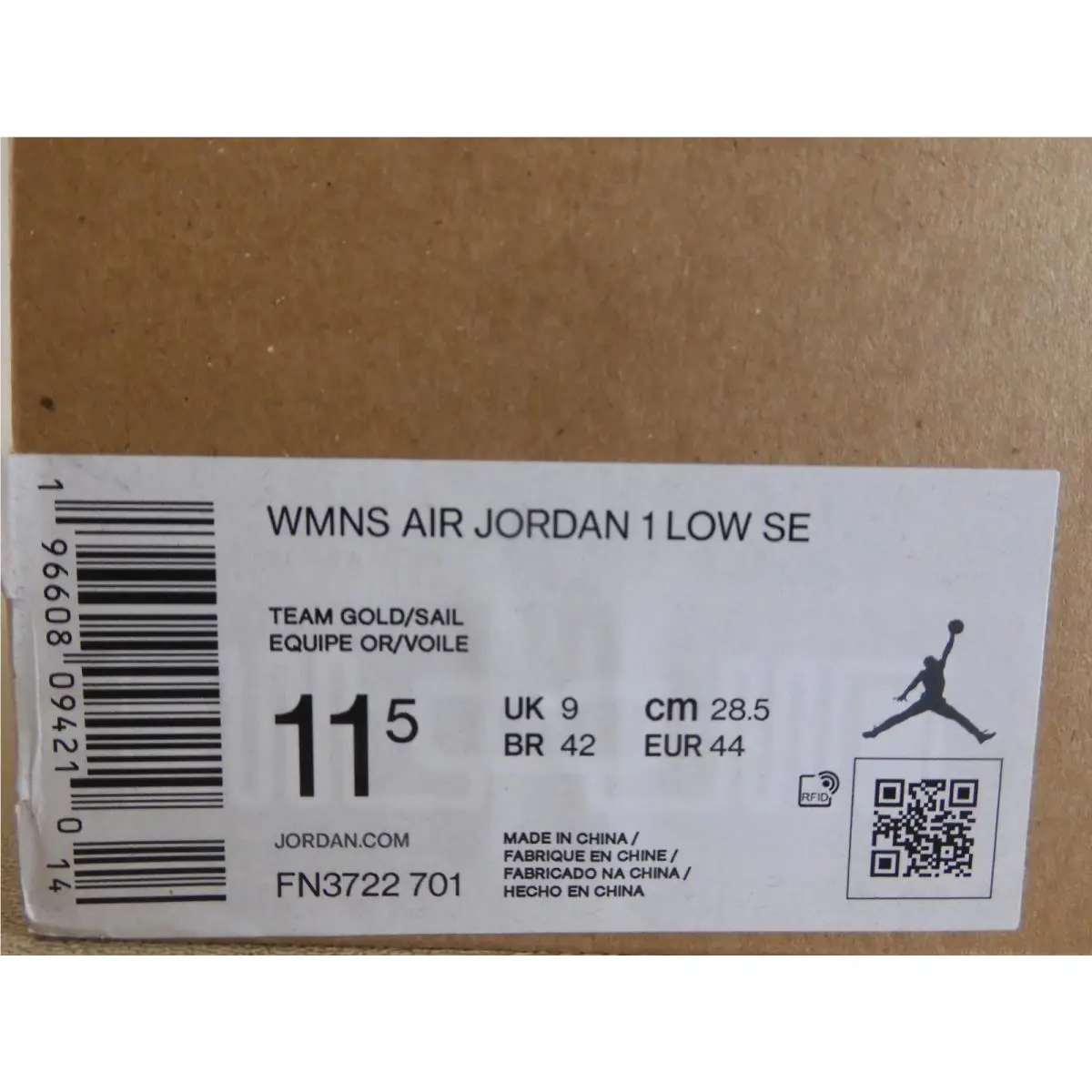 Nike shoes - Air Jordan 1 - Air - FN3722-701 - Gold 22