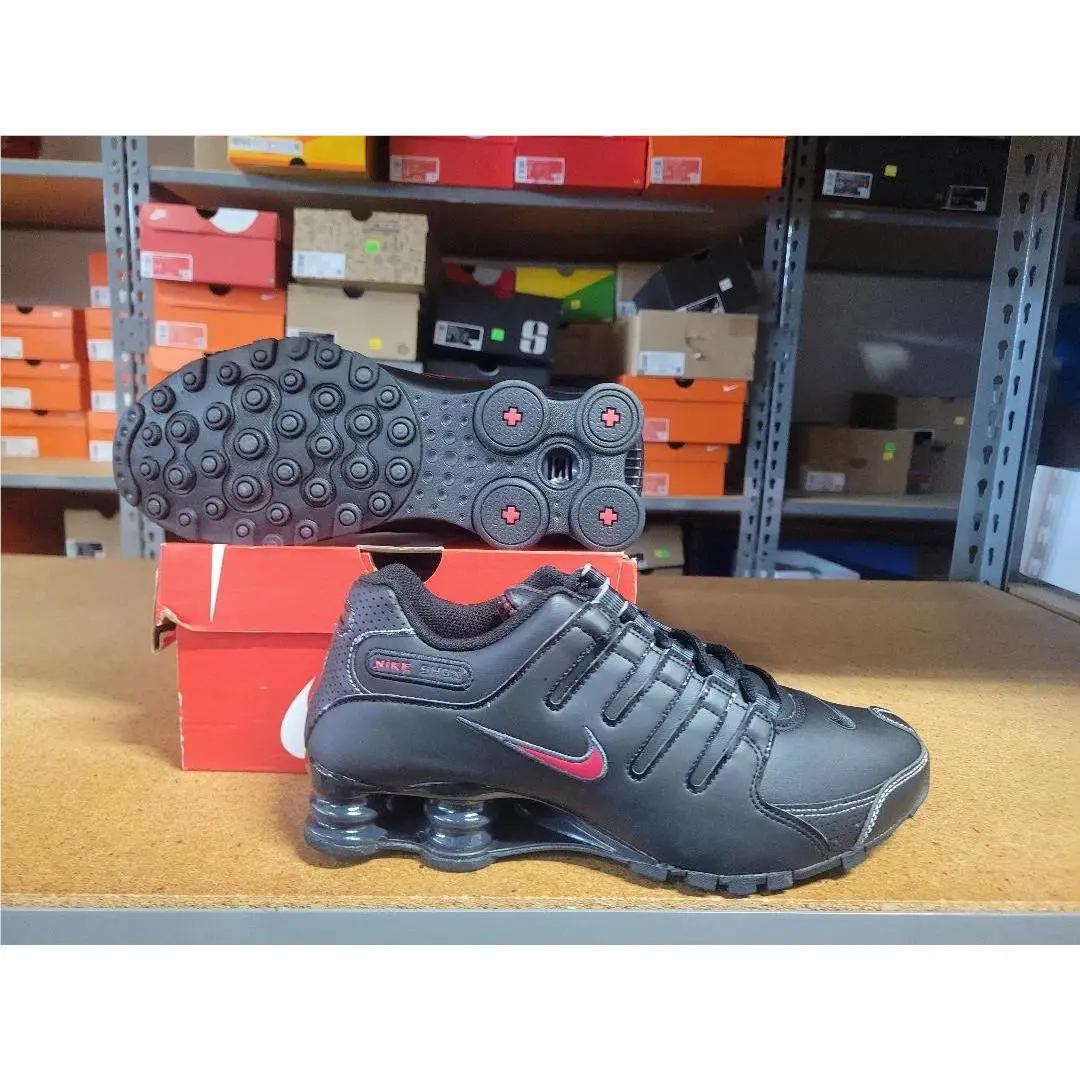 Nike Shox NZ Men Shoes Black Varsity Red White 378341 017 Multiple Sizes