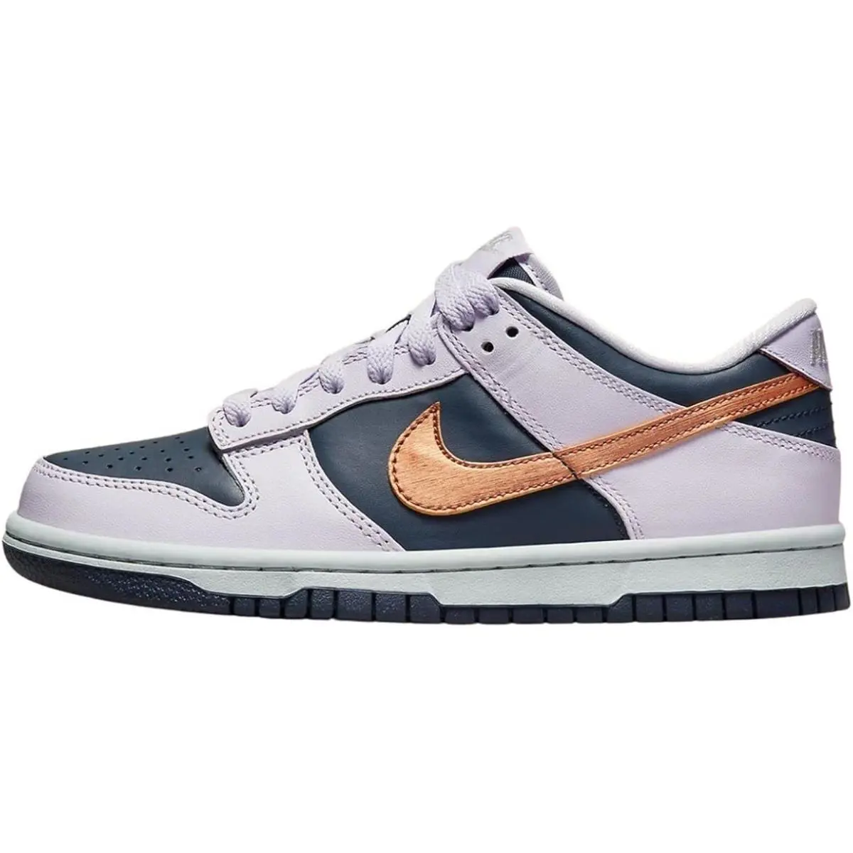 Big Kid`s Nike Dunk Low SE Thunder Blue/metallic Copper DX1663 400