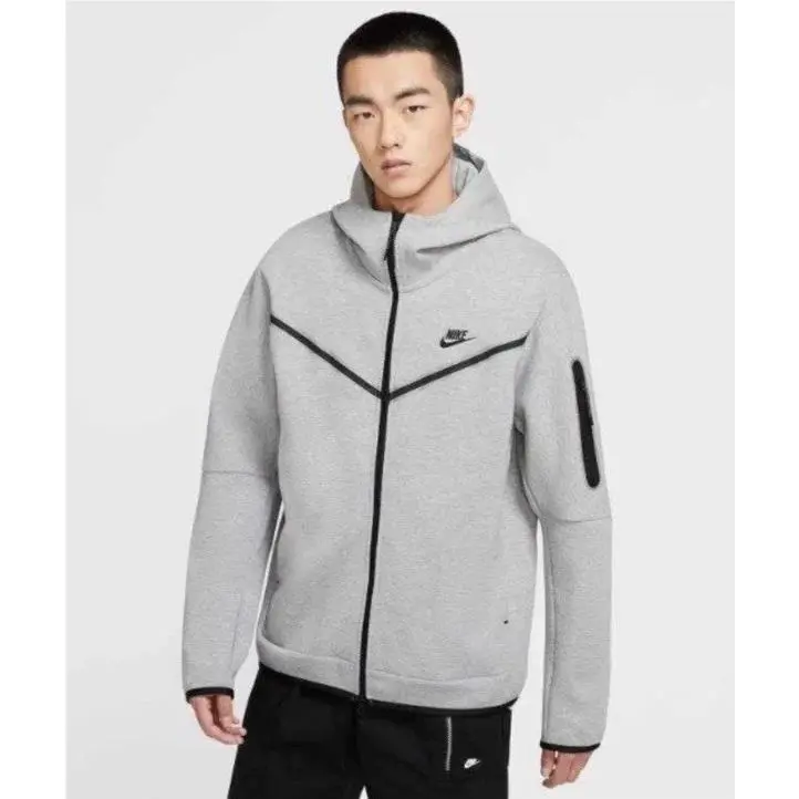Nike Sportswear Tech Fleece Full-zip Hoodie Grey Mens Sizes CU4489-063