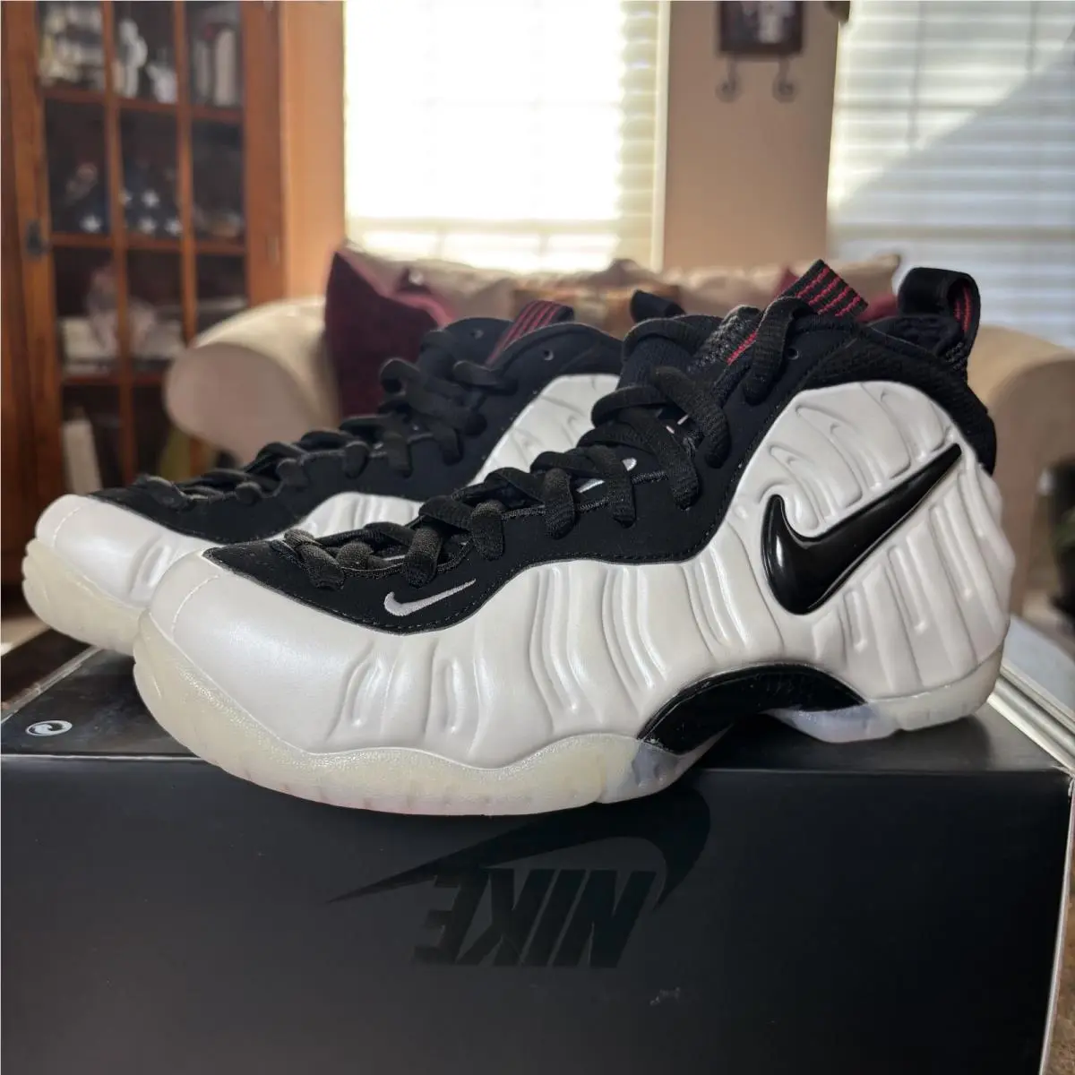 Nike Air Foamposite Pro Pearl Basketball Shoes Sneaker HF0794-200 Mens Sizes