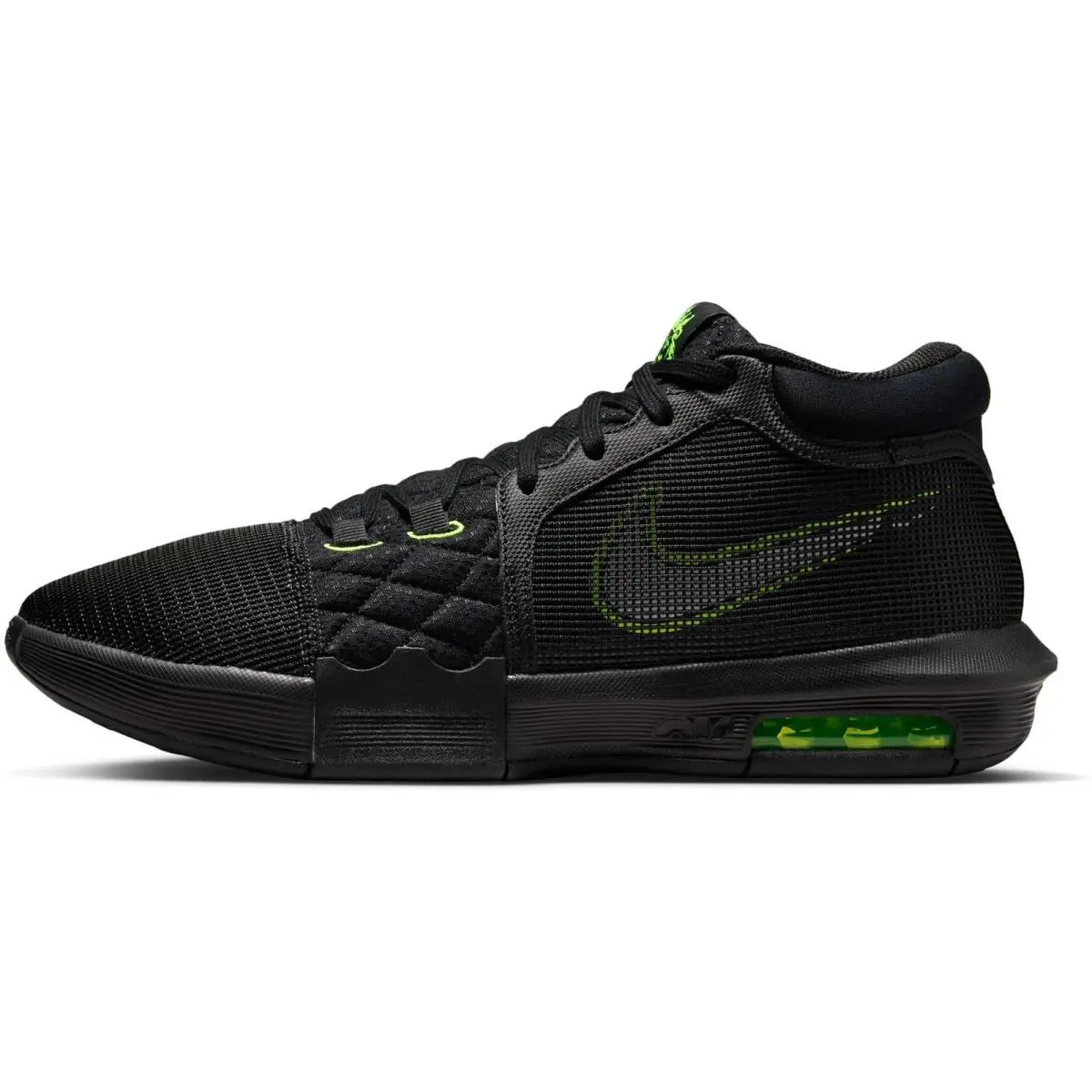 Nike Unisex Lebron Witness Viii Basketball Shoes - Black/white/volt