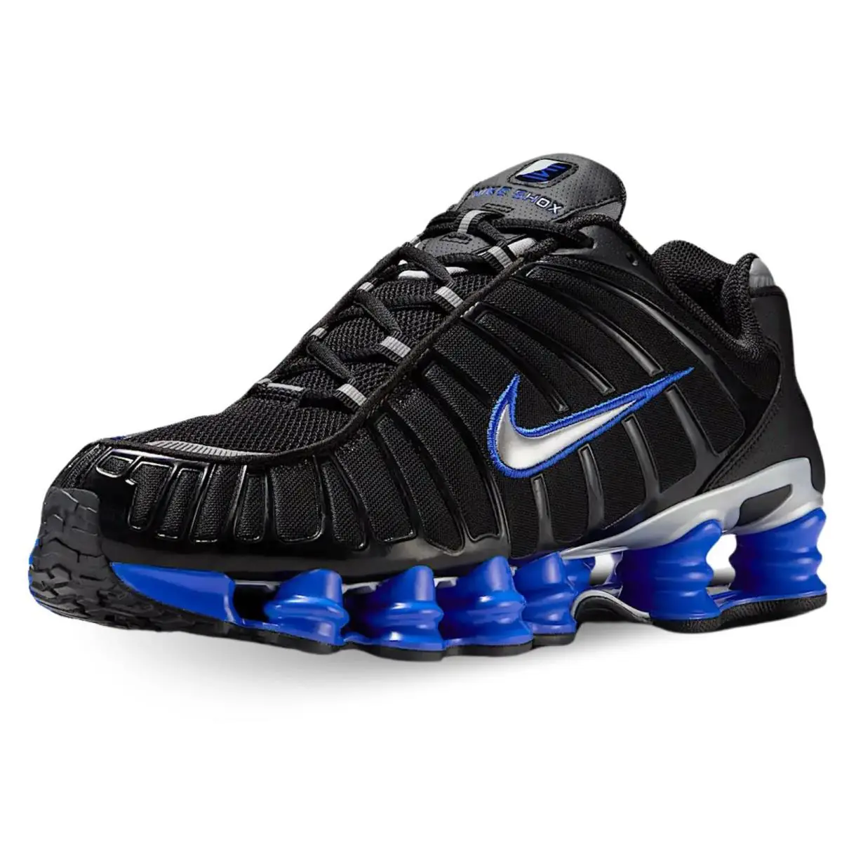 Nike Mens` Shox TL Shoes - Black/racer Blue/metallic Silver