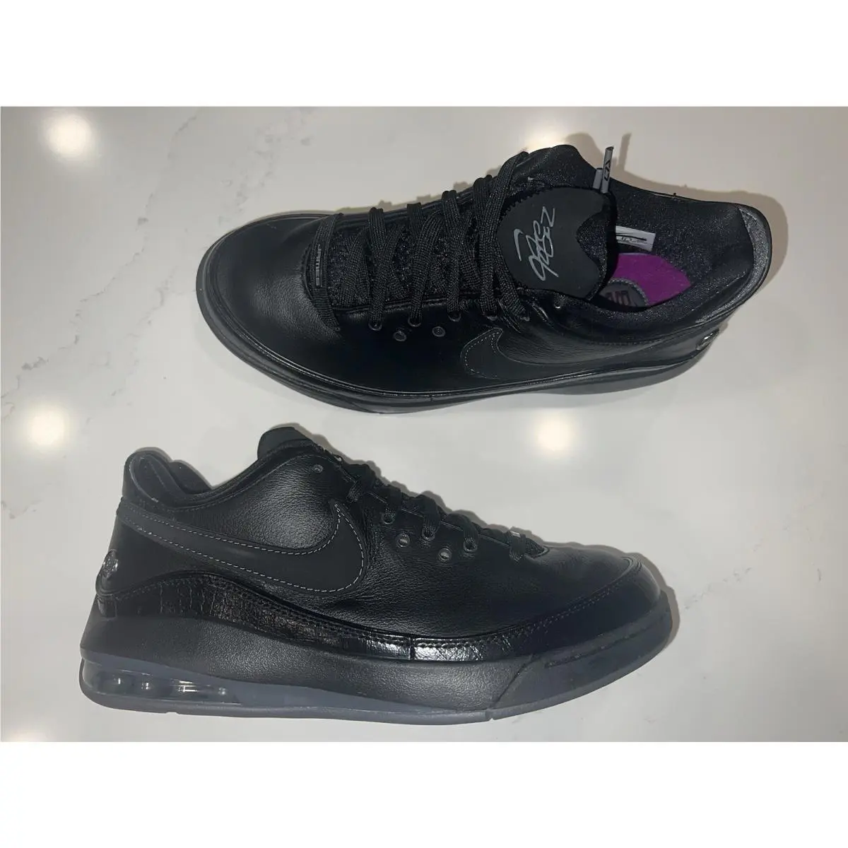 Men`s Nike Lebron Vii Low Black Shoes -lbj- Style 395717 002 -size 8 -new