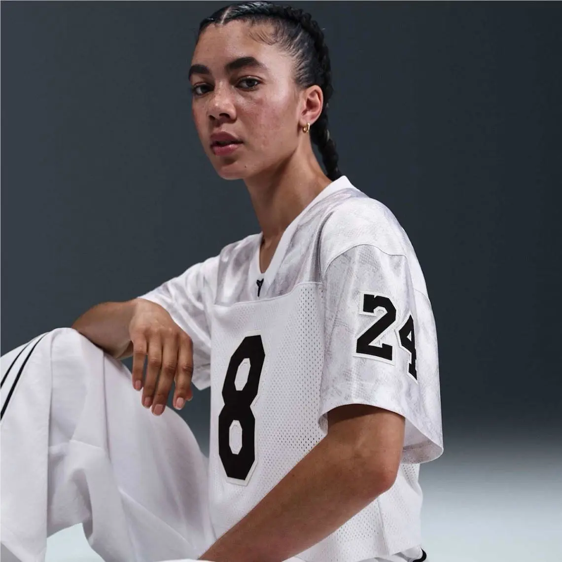 Nike clothing - Nike Kobe Football Jersey - Kobe Football Jersey - IB0001-100 - White/Black 8