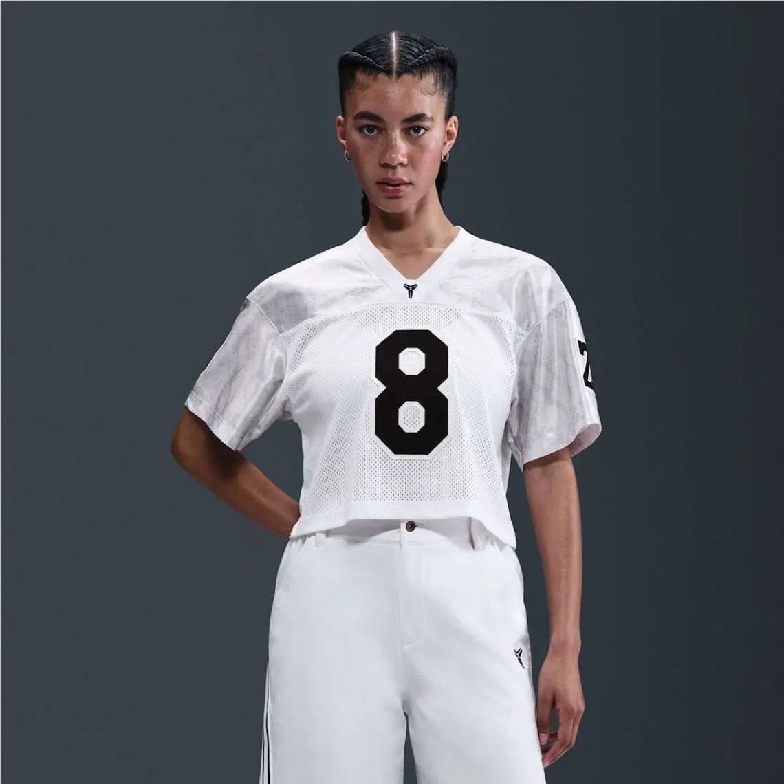 Nike clothing - Nike Kobe Football Jersey - Kobe Football Jersey - IB0001-100 - White/Black 10