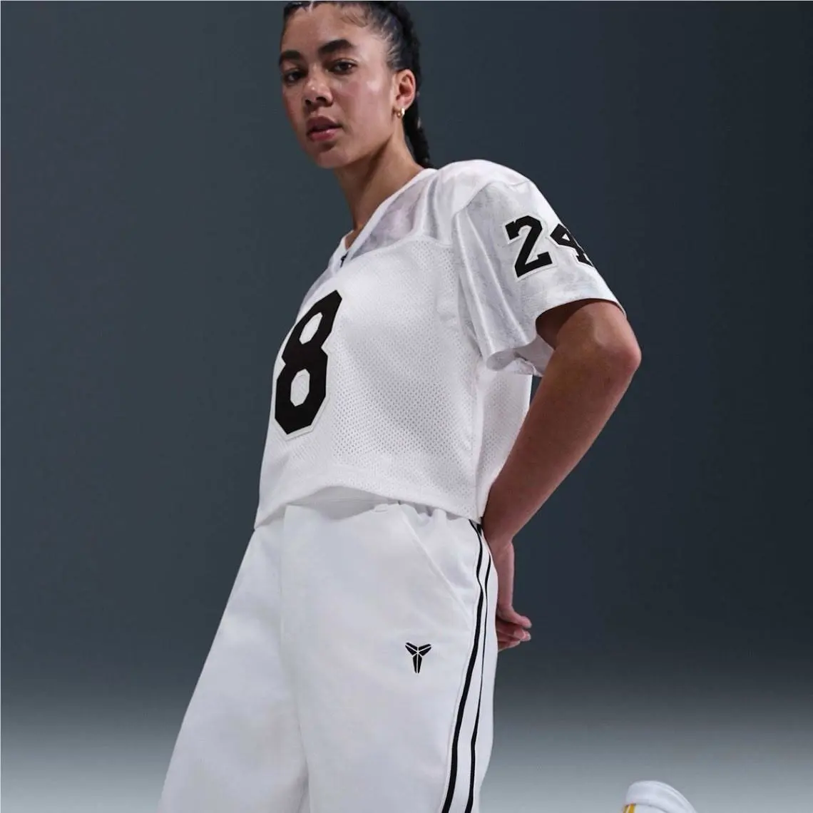 Nike clothing - Nike Kobe Football Jersey - Kobe Football Jersey - IB0001-100 - White/Black 11
