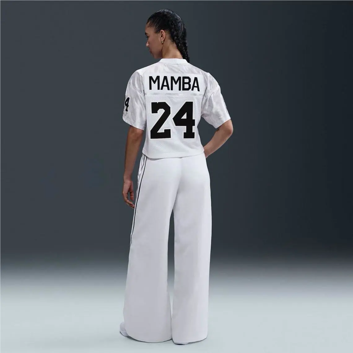 Nike clothing - Nike Kobe Football Jersey - Kobe Football Jersey - IB0001-100 - White/Black 13