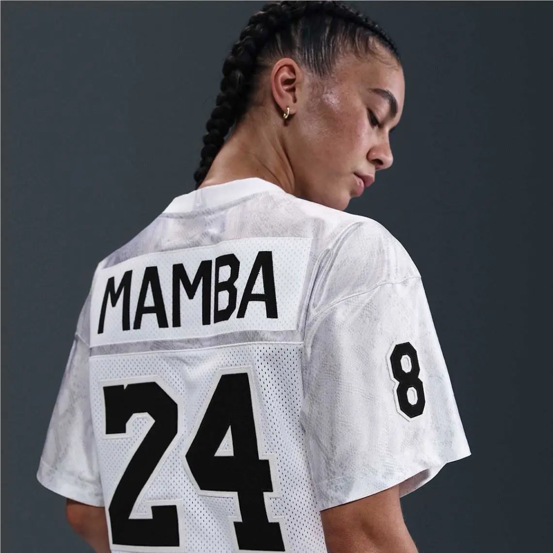 Nike clothing - Nike Kobe Football Jersey - Kobe Football Jersey - IB0001-100 - White/Black 6