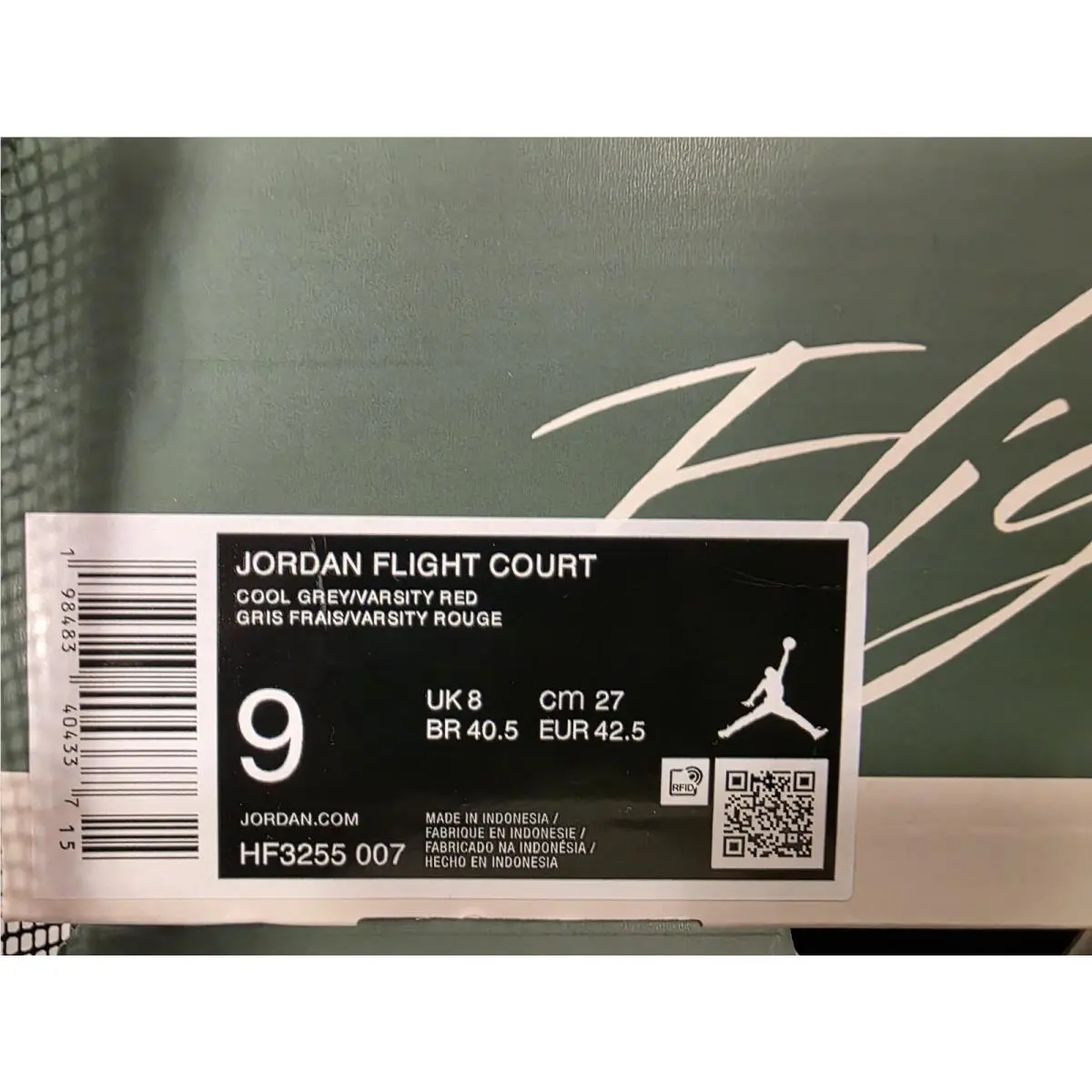 Nike shoes - Jordan Flight Court - Flight Court - HF3255-007 - Gray (UPC: 198483404337) 7