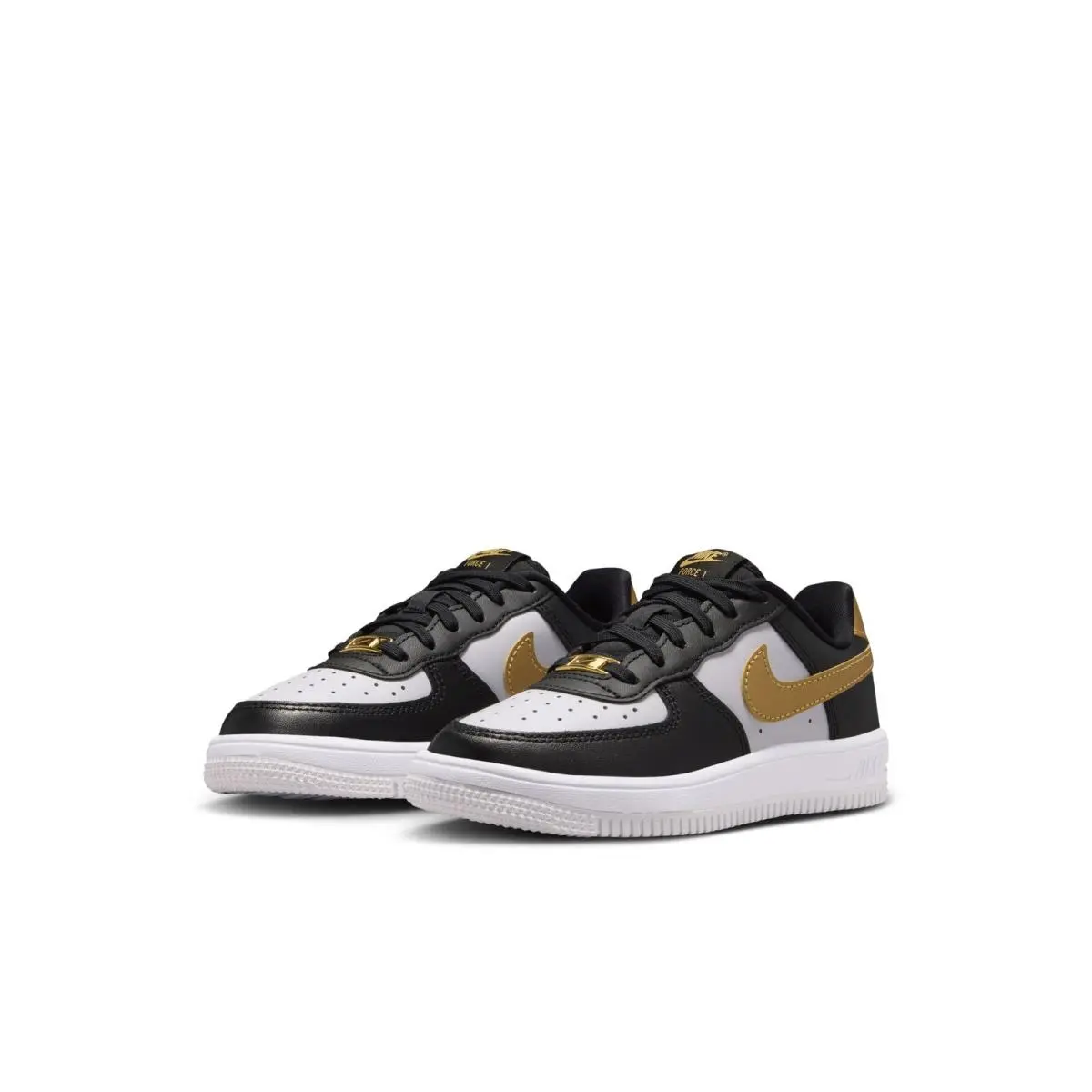 Pre School Nike Force 1 Low Black/metallic Gold-black-white IF1673-009-SIZE 1