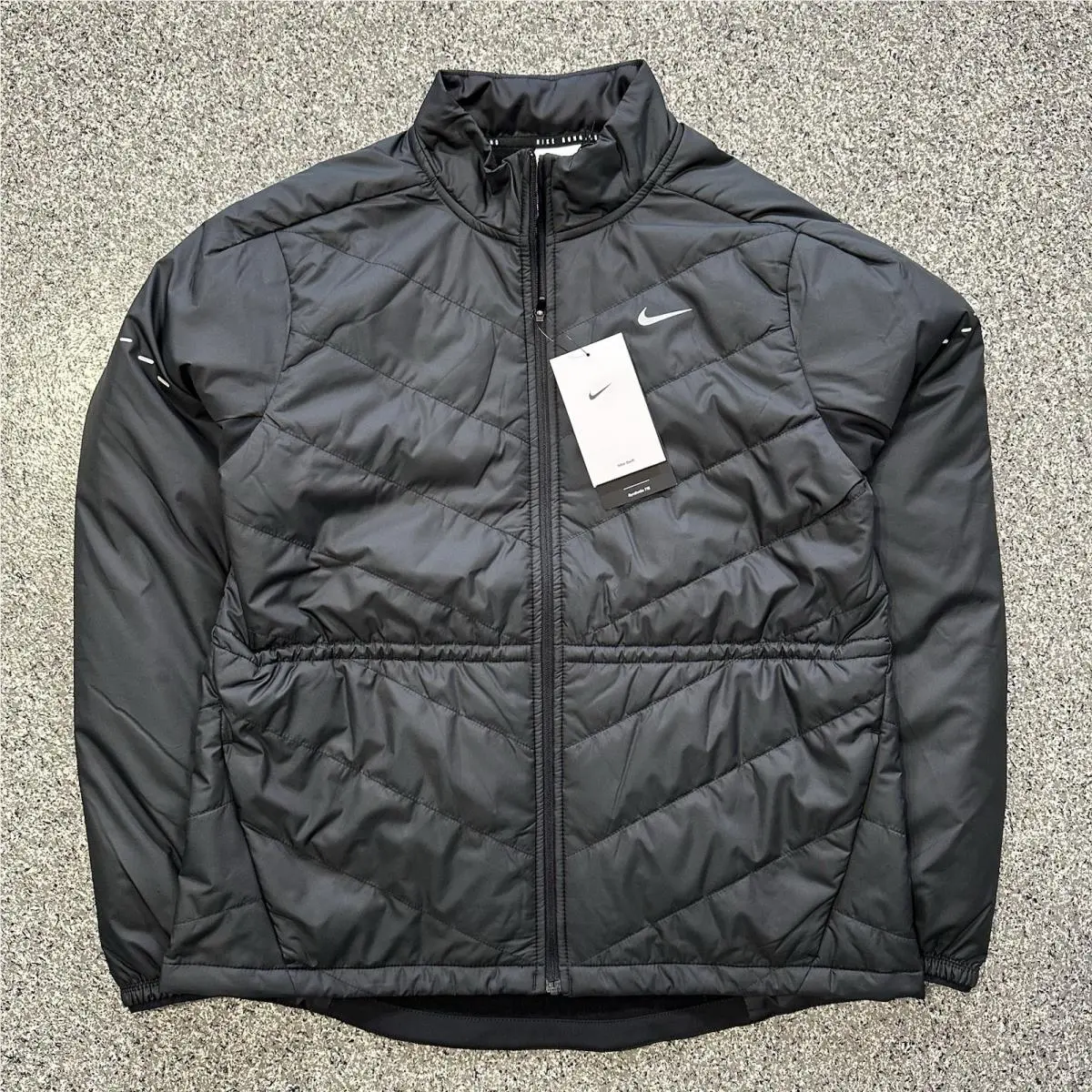Nike Swift Therma-fit Running Jacket Womens XS Black Reflective HV2744 010